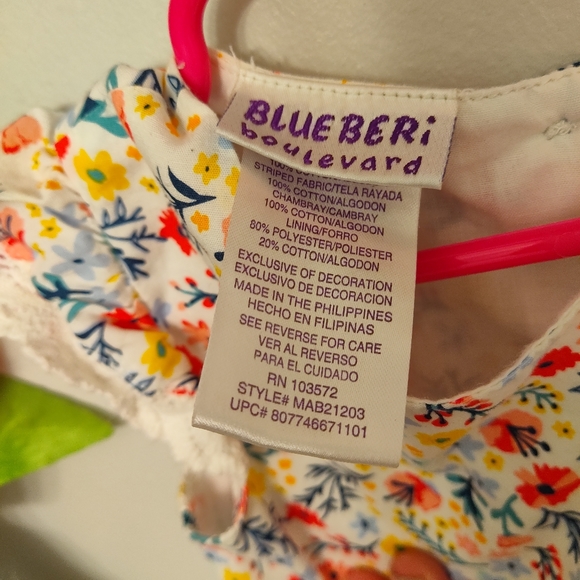 Blueberi Blvd 3T Patchwork Dress. Worn once for pictures. - Picture 2 of 4